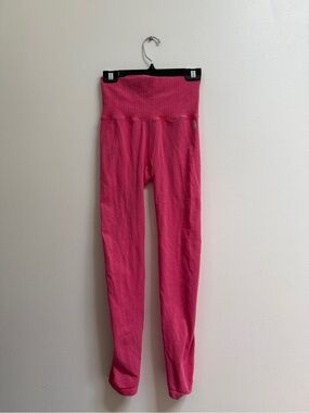 Free People Movement Hot Pink High-Waist 7/8 Stretch Leggings